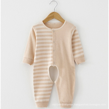 Colored Cotton Long Sleeves Baby Romper